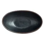 image of Steelite 7199TM021 - Greystone Delfin Oval Melamine Bowl, 1.25 Qt (9.75" x 5.75" x 3.25"), 1 Dozen