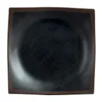 image of Steelite 7199TM023 Square Melamine Plate 9.25" x 9.25" Greystone Gray Coupe - 1 Dozen