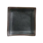 image of Steelite 7199TM024 Square Melamine Plate, 3"-5" Gray Reusable Plastic Dinnerware - 1 Dozen