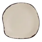 image of Steelite 7202DD026 7.25" Round Coupe Plate, Beige Marisol Rustic Melamine - 1 Dozen