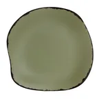 image of Steelite 7216DD025 - 9.5" Round Melamine Coupe Plate, Green Marisol Rustic Finish, 1 Dozen