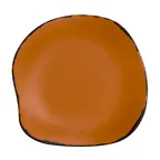 image of Steelite 7217DD026 - 7.25" Round Melamine Plate, Oranges Color, Marisol Rustic Coupe Design, 1 Dozen