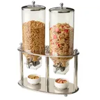 image of Steelite 7345MW117 Double Cereal Dispenser – 2 Units, 3‑Gal (11 L), 11"×31" Base, Creations Metal