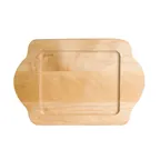 image of Steelite 7360MW100 - Natural Wood Oval Tray, 9.5" x 6.25" x 0.625", Hand Wash Only, 1 Dozen