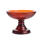 image of Steelite 7700ER002 Pedestal Bowl Stand 11.75" x 8.5" Top 5"-9" Height Smoked Paprika Resin - 2/Case