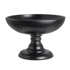image of Steelite 7710ER001 Pedestal Stand, 16.0" x 10.75", 10"-14" H, 15"-19" Ø, Black Folio Resin - 1/Case