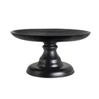 image of Steelite 7710ER003 - Round Stand, 17.5" x 9.5" Top, Height 5"-9", Black Folio Resin, - 1/Case