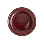 image of Steelite 7800ZM5009 Reusable Plastic Plate, 10.0" x 1.125" Round Melamine, Red - 6/Case