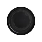 image of Steelite 7803ZM6005 - 8.875" x 0.875" Round Melamine Plate, Black Finish, Dishwasher Safe, 1 Dozen