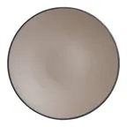 image of Steelite 7810JB019 - 9" Round Melamine Plate, Tan Sandstone, 9.0" x 1.0" - 24/Case
