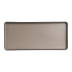 image of Steelite 7810JB023 Rectangle Plate, 11.5" x 5.125" x 0.875", Tan Melamine, Dishwasher‑Safe - 24/Case