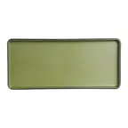 image of Steelite 7820JB023 - Melamine Plate 11.5" x 5.125" x 0.875", Green Baja Cactus - 24/Case