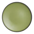 image of Steelite 7820JB025 - Round Melamine Plate, 6.625" x 0.75" Green Cactus, Dishwasher Safe - 24/Case