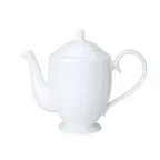 image of Steelite 82000AND0123 - 1.25 Qt Coffee Pot Lid, White Bone China, 6.75"x4.75"x8.5" 39-74 oz - 6/Case