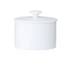 image of Steelite 82000AND0335 Oval Sugar Bowl 8 Oz Bone China White 4.0" x 2.375" x 3.5" With Lid - 1 Dozen