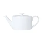 image of Steelite 82000AND0337L Teapot Lid, Oval Bone China, Classic White, 3.875" x 2.375" x 1.375"
