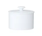 image of Steelite 82000AND0341 Sugar Lid, 4.125" x 2.875" x 1.0", White Bone China, William Edwards - 1 Dozen