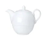 image of Steelite 82000AND0411BL Teapot Lid, 2.25" x 1.625", Coupe White Bone China, William Edwards