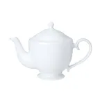 image of Steelite 82000AND0415 Classic White Bone China Teapot, 28 oz (5.0" x 6.5"), With Lid - 6/Case