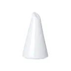 image of Steelite 82000AND0526 - White Bone China Pepper Shaker, 1.625" x 2.5", Snipe Deco Finish - 1 Dozen