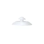 image of Steelite 82000AND0531L Coffee Pot Lid, 3.5" x 1.875" White Snipe Deco Edwards Bone China - 6/Case