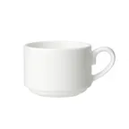 image of Steelite 82000AND0556 - White Bone China Stacking Cup 3.0 Oz, 3.375" x 2.5" x 1.875" Size - 1 Dozen