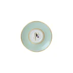image of Steelite 82106AND0169 - Tea For One Saucer, 5.75" x 0.75", Round Bone China Trellis - 1 Dozen