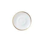 image of Steelite 82107AND0169 Tea For One Saucer, 5.75" x 0.75", Burnished Gold China Edwards - 1 Dozen