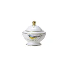 image of Steelite 82108AND0119 Sugar Bowl, 9 oz Covered, 4.5" x 2.75" Bone China with Lid - 1 Dozen