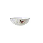 image of Steelite 82108AND0332 - 12.375 oz Round Bone China Bowl, 5.75" Dia x 2.125" H, Reed Design - 1 Dozen