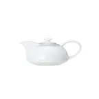 image of Steelite 82111AND0467 - Frost Signature Bone China Teapot, 23 oz (6.0"), with Lid - 6/Case