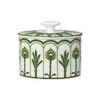 image of Steelite 82112AND0335 - Oval Sugar Bowl, 8 oz, 4.0" x 2.375" x 3.5", Bone China with Lid - 1 Dozen
