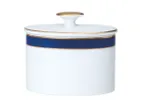 image of Steelite 82114AND0341 Oval Covered Sugar Lid, 4.125" x 2.875" x 1.0", Bone China - 1 Dozen