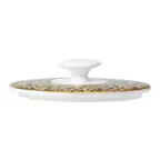 image of Steelite 82120AND0341 - Oval Sugar Lid, Bone China, Fizz Black Grey, 4.125" x 2.875" x 1.0", 1 Dozen