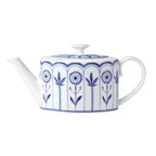 image of Steelite 82124AND0337 - 2-Cup Teapot, 19.4 Oz, 9.25" x 3.75" x 3.5" China, Sultans Blue, Lid- 6/Case