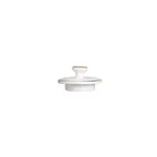 image of Steelite 82125AND0542L Beverage Pot Lid, 2.375" x 1.375", Bone China, Quanta Pattern - 6/Case