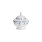 image of Steelite 82131AND0119 Sugar Bowl, 9 oz, Round Bone China, Hive Blue, 4.5" x 2.75", With Lid - 1 Dozen