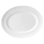 image of Steelite 9001C394 - Oval China Platter, 8" x 6.25", Vitrified, Oven Safe to 530°F/275°C - 24/Case
