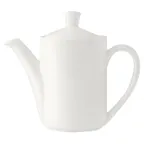 image of Steelite 9001C663 - Monaco Vogue 21oz Coffee Pot, 8" x 7" Vitrified with Lid, Oven Safe 530°F, 6/Case