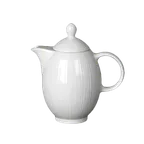 image of Steelite 9032C728 - 21 Oz Spyro Coffee Pot, 7" X 4.375" X 5.625", Vitrified China Lid - 6/Case