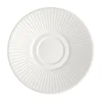 image of Steelite 9117C1193 - 4.625" White Willow Saucer, Vitrified Ceramic, Oven Safe to 530°F - 1 Dozen