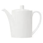 image of Steelite 9117C1206 - 21 Oz White Ceram. Coffee Pot, 9x3x7 In, 530°F Safe, Lid Included - 6/Case