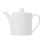 image of Steelite 9117C1208 - 16 oz Willow White Ceramic Coffee Pot, 8.5" x 3" x 6" Vitrified - 6/Case