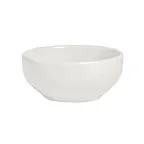 image of Steelite A100P032 - Oatmeal Round Nappy Bowl, 5" Diameter, 13.5 oz, China, Oven Safe 400°F - 24/Case