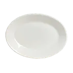 image of Steelite A100P139 - Oval Edge Platter 9" x 7", Vitrified China, Oven Safe 400°F 203°C - 24/Case