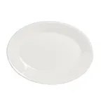 image of Steelite A100P142 Oval Platter 9" x 12" China Basics Rolled Edge Oven Safe 400°F - 1 Dozen