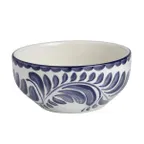 image of Steelite A120P032 - Oatmeal Bowl, 13.5oz (5" x 2.375"), Round China, Puebla Blue Design - 1 Dozen