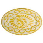 image of Steelite A123P145 - Oval Vitrified China Platter, 13.75" x 9.125", Sand Finish, Rolled Edge, 1 Dozen