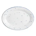 image of Steelite A330P137 - Oval China Platter 13-1/2" x 10", Matte White, Vitrified, Rolled Edge - 1 Dozen