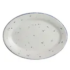 image of Steelite A330P140 - Oval Vitrified China Platter 10-5/8" x 7-3/4", Matte White, Rolled Edge - 1 Dozen